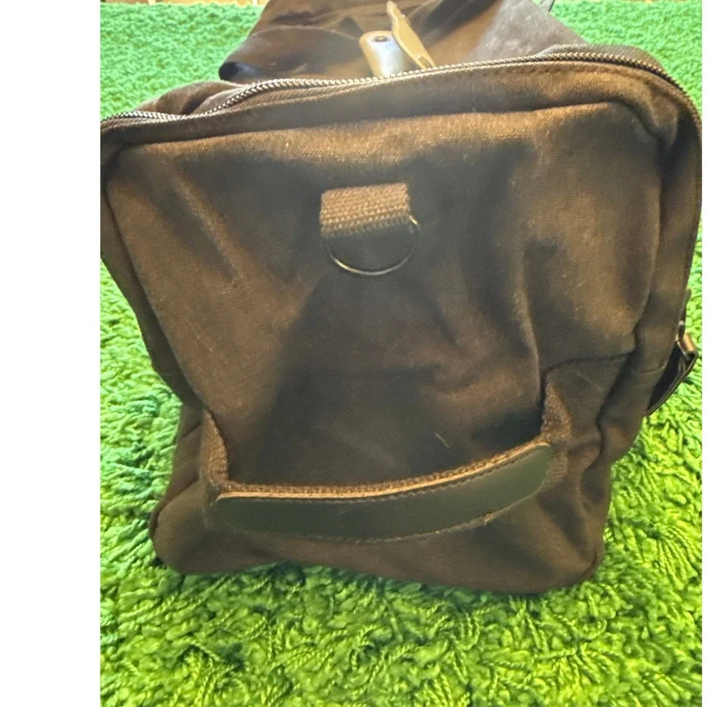 Bella Russo Duffel Bag Unisex Large Black Excellent‎ Canvas Travel Gym Weekender